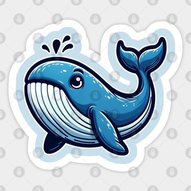 cute whale Sticker by Ferdi Everywhere